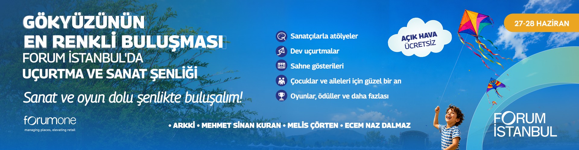 Welcome Summer with the Kite & Art Festival at Forum Istanbul
