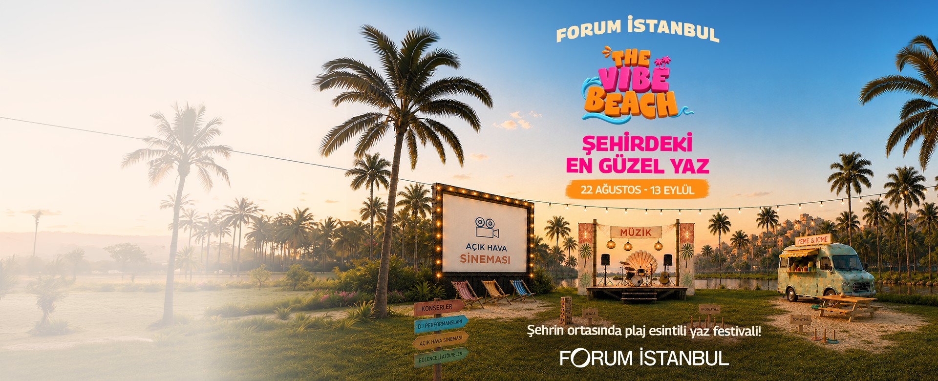 <p><span style="color: #222222;">Forum İstanbul The Vibe Beach: Şehirdeki En G&uuml;zel Yaz</span></p>